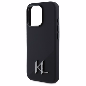 Karl Lagerfeld Silicone Shadow Metal Initial MagSafe iPhone 16 Pro Ümbris - must