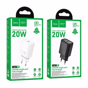 Phone Laadija Hoco USB C QC PD 20W N60 valge