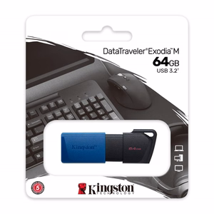 Kingston pendrive DataTraveler Exodia M DTXM 64GB sinine