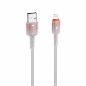 Cable USB A to Lightning Forcell F-Energy 2,4A 12W Gradient 1 m C353 white