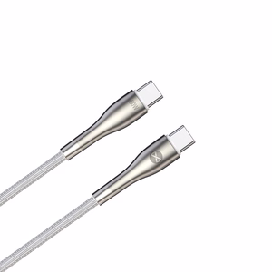 Forever Sleek kaabel USB-C - USB-C 1,0 m 60W valge