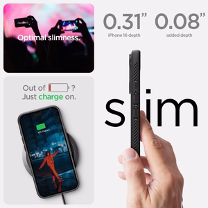SPIGEN ümbris RUGGED ARMOR MAG compatible with MagSafe jaoks IPHONE 16 matte must