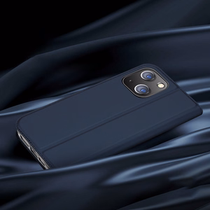 DUX DUCIS wallet ümbris SKIN PRO jaoks IPHONE 15 Plus sinine