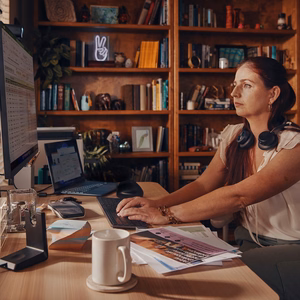 HP Poly Voyager Focus 2-M USB-C-C kõrvaklapid USB-C/A adapter laadimisalus