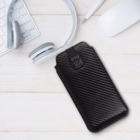 Wonder CARBON Ümbris (Size  M) jaoks Iphone 5/Nokia 215 4G/225/5310 2020 BLACK