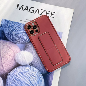Uus Kickstand Case kate Samsung Galaxy A12 5G jaoks koos statiiviga punane