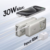 Akupank Baseus "Free2Pull" hall 10000mAh 30W (PD) + sisseehitatud "Type-C" kaabel