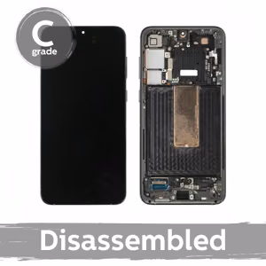 LCD ekraan ühilduv Samsung S916 S23 Plus raamiga / kreem / (8/10 lahtivõetud)