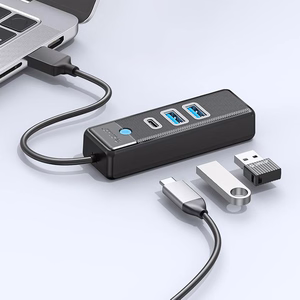 Orico PWC2U-U3 3-port USB hub 2x USB-A 3.0 1x USB-C 3.0 1 m - black