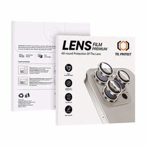 Tel Protect 3D Lens veinipunased karastatud kaitseklaasid Apple iPhone 18 Pro / 18 Pro Max kaameraläätsedele (3 tk)