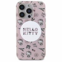 Hello Kitty IML All Over Paris Magsafe Ümbris jaoks iPhone 16 Pro Max - Roosa