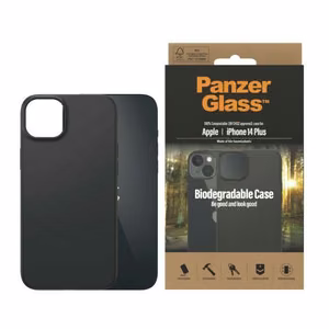 PanzerGlass Biodegradable Ümbris jaoks iPhone 14 Plus / 15 Plus - must