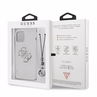 Guess GUHCP12LKS4GSI iPhone 12 Pro Max 6.7" läbipaistev kõvakaaneline 4G Silver Charms kollektsioon