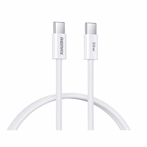 USB kaabel Remax RC-C010 USB-C to USB-C 30W 1.0m valge