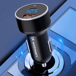 Wozinsky WDCCAC USB-C USB-A 36W Car Laadija - must