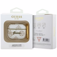 Guess GUA3PG4GPH AirPods 3 cover valge/valge 4G Hook