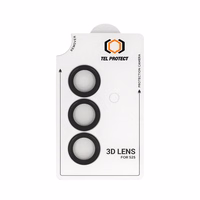 Tempered glass Tel Protect 3D Lens on camera jaoks Samsung Galaxy S25 must (lens 3 pieces)