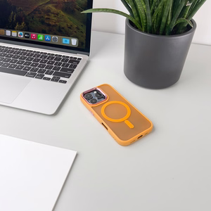 Magnetic Collection MagSafe iPhone 16 Pro Ümbris - oranž