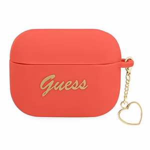 Guess GUAPLSCHSR AirPods Pro kate punane/punane Silikoonist Charm Heart Collection