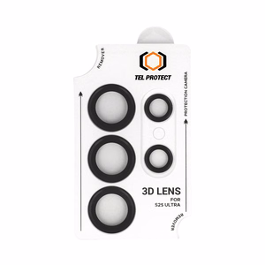 Tempered glass Tel Protect 3D Lens on camera jaoks Samsung Galaxy S24 Ultra must (lens 5 pieces)