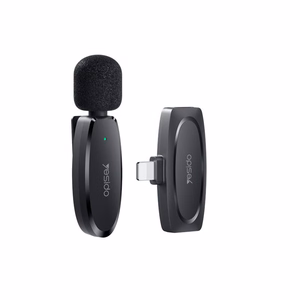 YESIDO MICROPHONE MEMS WITH CLIP KR12 LIGHTNING JUHTMEVABA 2,4GHz, must