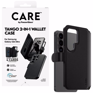 CARE by PanzerGlass Tango 2in1 Wallet ümbris Samsung Galaxy S26 Ultra - must