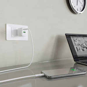 Puro PROLITE 25W USB-A / USB-C wall laadija + USB-C - USB-C kaabel 1.2m - valge