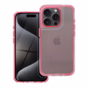 MATRIX CLEAR чехол для iPhone 15 пудрово-розовый