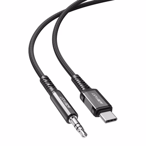 Acefast audio kaabel USB Type C - 3.5mm mini jack (male) 1.2m, AUX must (C1-08 must)