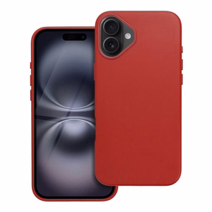 LEATHER MAG COVER ümbris jaoks IPHONE 16 Plus punane