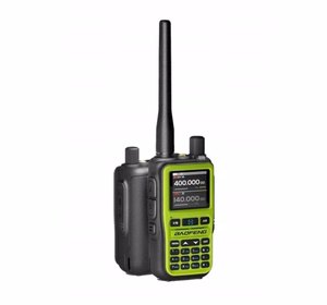 Baofeng UV-5R EU Mini – käsiraadio, USB-C, Bluetooth, VHF/UHF, lennundussagedusala, roheline