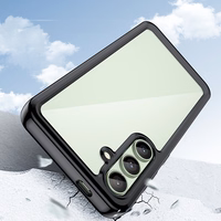 Outer Space Ümbris with Gel Frame jaoks Samsung Galaxy S24 FE - must