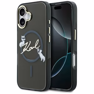 Karl Lagerfeld IML Choupettes Karl Script Logo MagSafe iPhone 17 Ümbris - must