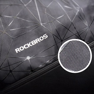 Rockbros D49-2 spordiseljakott nööriga, lukuga taskuga ja ventileeritava seljaosaga 9 l - must