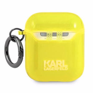Karl Lagerfeld Choupette ümbris AirPods 1/2 jaoks - kollane