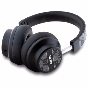 DKNY Checkered Pattern juhtmevabad kõrvapealsed Bluetooth 5.3 kõrvaklapid, mustad