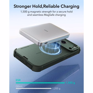 ESR Cyber Tough MagSafe ümbris iPhone 18 Pro Max / 17 Pro Max jaoks, roheline