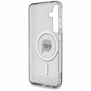 Ümbris Karl Lagerfeld Button Karl Head Printed Logo MagSafe Samsung Galaxy S25 must