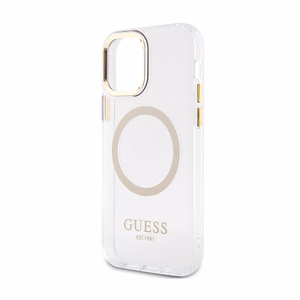 Guess GUHMP12MHTRMD Metal Outline ümbris seadmele iPhone 12 / 12 Pro 6.1", MagSafe'iga, kuldne