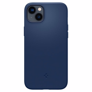 Spigen Silicone Fit Mag чехол с MagSafe для iPhone 14 Plus - синий