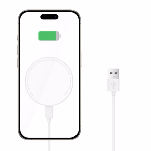 Tech-Protect QI15W-A33 Induktiivne Laadija koos MagSafe and Alus koos USB-A / USB-C Kaabel - valge