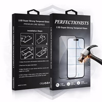 Perfektsionistid 2.5D super tugev karastatud klaas Apple iPhone 16 Pro must