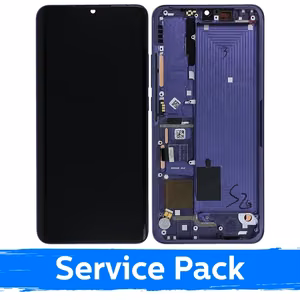 LCD Display Compatible With Xiaomi Mi Note 10 (Note 10 Pro / Note 10 Lite) With Frame / Nebula Purple / (Service Pack)