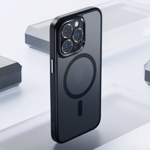 Rock Guard Touch Matte Series Magnetic Ümbris jaoks Iphone 15 Plus must