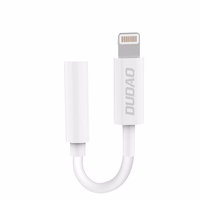 Dudao audio adapter headphone adapter from Lightning to 3.5 mm mini jack valge (L16i valge)
