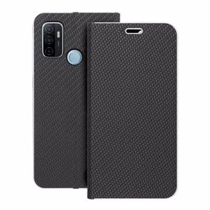 Flip case for Oppo A53 2020 / A53s Luna Book Carbon black