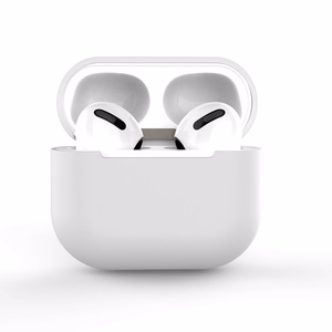 AirPods 2 / AirPods 1 silikoonist pehme ümbris kõrvaklappidele valge (ümbris C)