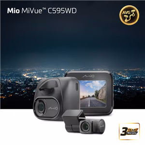 Mio MiVue C595WD (T30 rear cam), Full HD, STARVIS, Speedcam GPS Wi-Fi