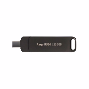 USB mälupulk PATRIOT Rage R550 256GB 100 MB/S USB A+C pöörduv (PE256GR550DSAD) must
