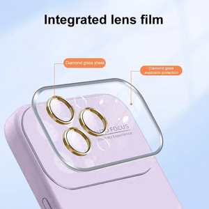 Soft Silicone Lens Ümbris jaoks Iphone 14 Pro Max light lilla